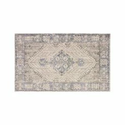 Wholesale 👏 French Connection Logan Colorwashed Kilim Accent Rug Collection Grey/blue 🔔