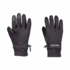 Outlet 💯 Marmot Men's Power Stretch Connect Glove Black 😀