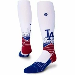 Outlet 😍 Stance Men's White Los Angeles Dodgers 2021 City Connect Over The Calf 🧦 Socks 😍