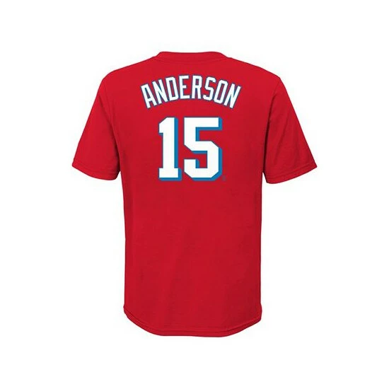 Budget 𧨠Nike Youth Big Boys Brian Anderson Red Miami Marlins 2021 City Connect Name Number T-Shirt βοΈ - Image 2