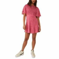 Best reviews of ⭐ Free People 👩 Women's Florence Lace-Up-Back Mini 👗 Dress Femme Combo 💯