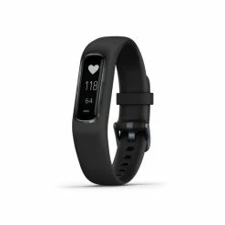 Outlet 🎁 Garmin Unisex Vívosmart 4 Activity Tracker Black Bracelet ⌚ Watch 6x17mm 🎉