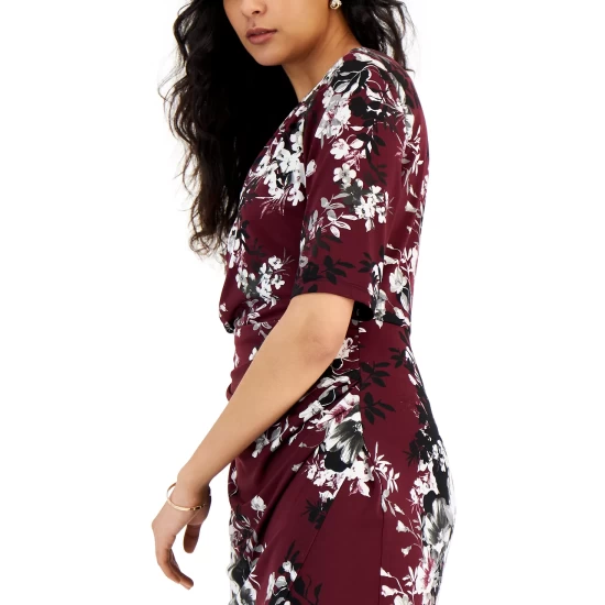 Budget π Connected π© Women's Velvet Flutter-Sleeve Midi π Dress Black π - Image 3