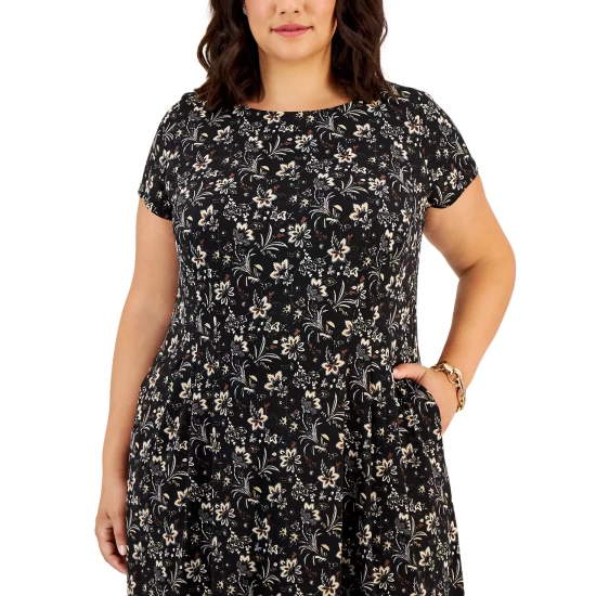 Brand new π Connected Petite Round-Neck Pocket-Detail Sheath π Dress Black βοΈ