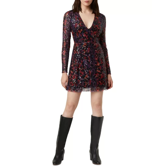 Top 10 π French Connection Inari Embellished Leopard Sequin π Dress Multi π - Image 2