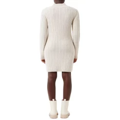 Wholesale 🛒 Connected Button-Detail Sheath 👗 Dress Black 🔔