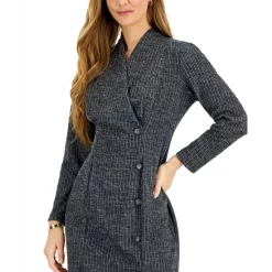 Discount 🧨 Connected 👩 Women's Velvet V-Neck Sheath 👗 Dress Black 🧨