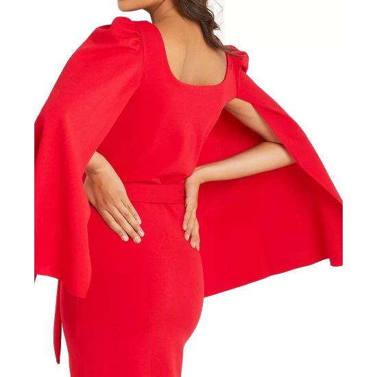 Best deal β¨ Connected π© Women's Floral-Print Pleat-Front Flare-Sleeve π Dress Spice π₯ - Image 2