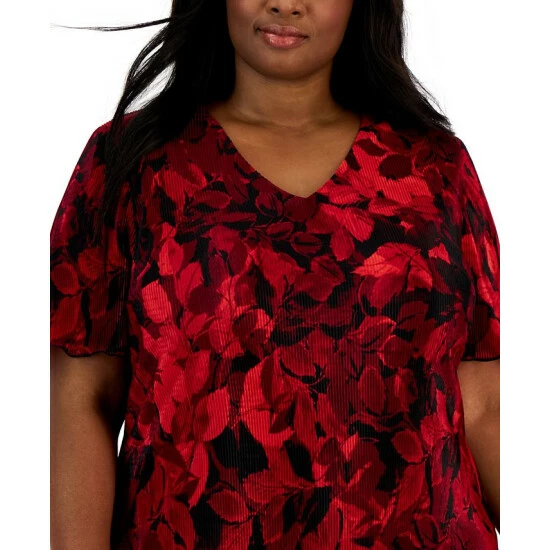 Coupon βοΈ Connected Plus Size Printed Asymmetrical-Tiered π Dress π₯° - Image 4