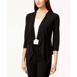 New 😉 Connected 👩 Women's Swiss-Dot Cape Sheath 👗 Dress Black 🤩