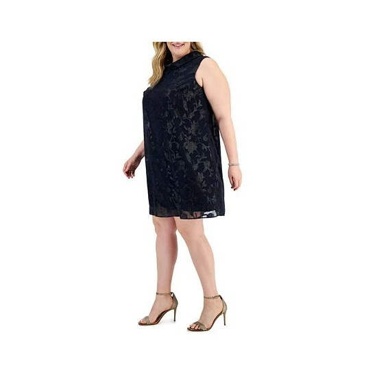 Best Pirce β Connected Plus Size Embellished π Dress Navy π₯ - Image 3