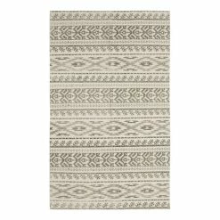 Coupon 💯 French Connection Gabi Stonewash Printed Cotton 27 X 45 Accent Rug Natural 🔥