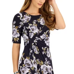 Buy 🌟 Connected Flutter-Sleeve Sequined Lace 👗 Dress Merlot 🌟