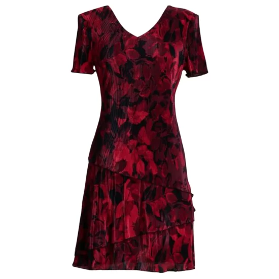 Promo π― Connected Petite 3/4-Sleeve Round-Neck Sheath π Dress Brown π - Image 3