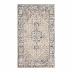 Brand new ✨ French Connection Logan Colorwashed Kilim 27 X 46 Accent Rug Grey/blue ❤️